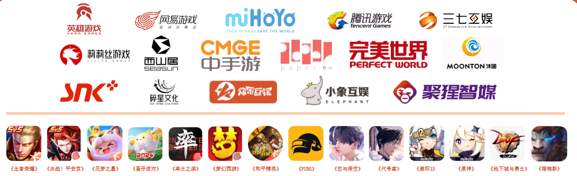多款头部游戏上线传播项目资料
